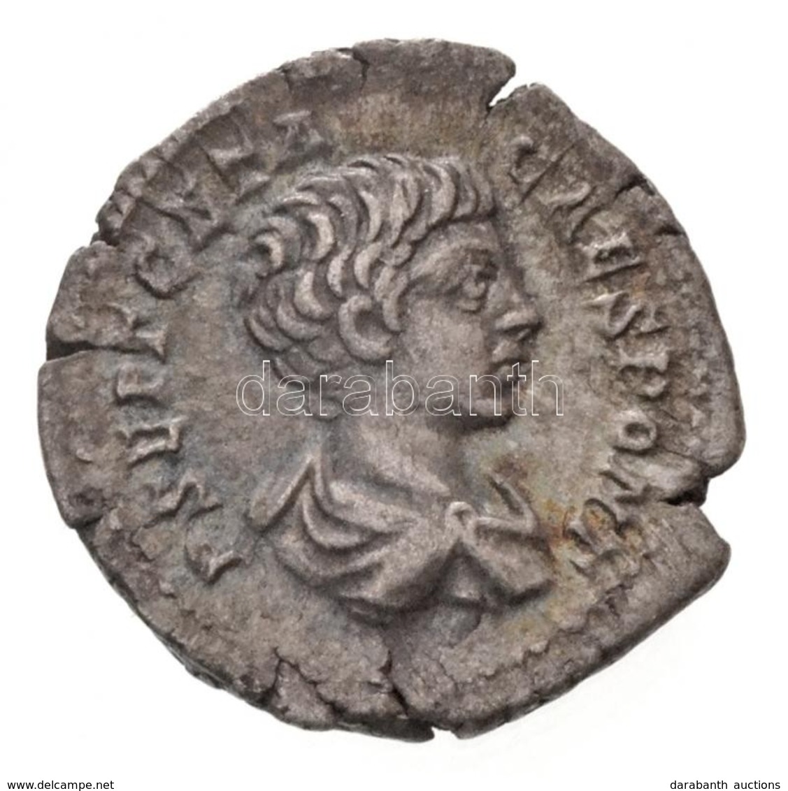 Római Birodalom / Róma / Geta 200-202. Denár Ag (3,14g) T:2 Ki.
Roman Empire / Rome / Geta 200-202. Denarius Ag 'P SEPT  - Unclassified