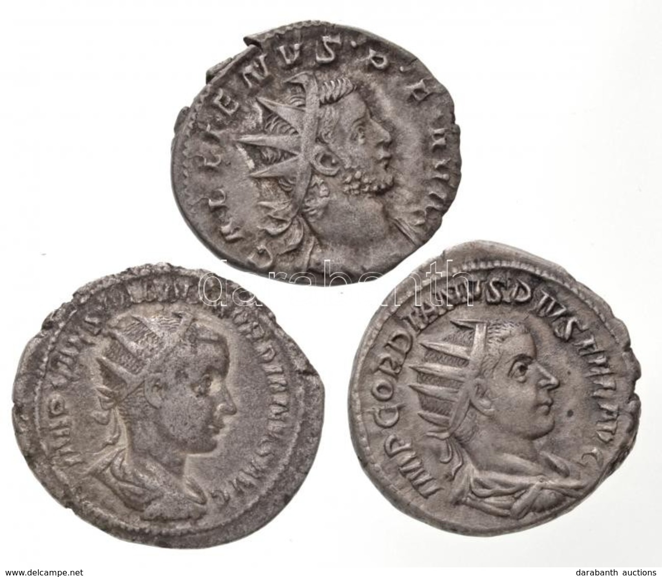 Római Birodalom / Róma / III. Gordianus 238-244. Antoninianus Ag (4,69g) + 238-239. Antoninianus Ag (3,02g) + Lugdunum / - Unclassified
