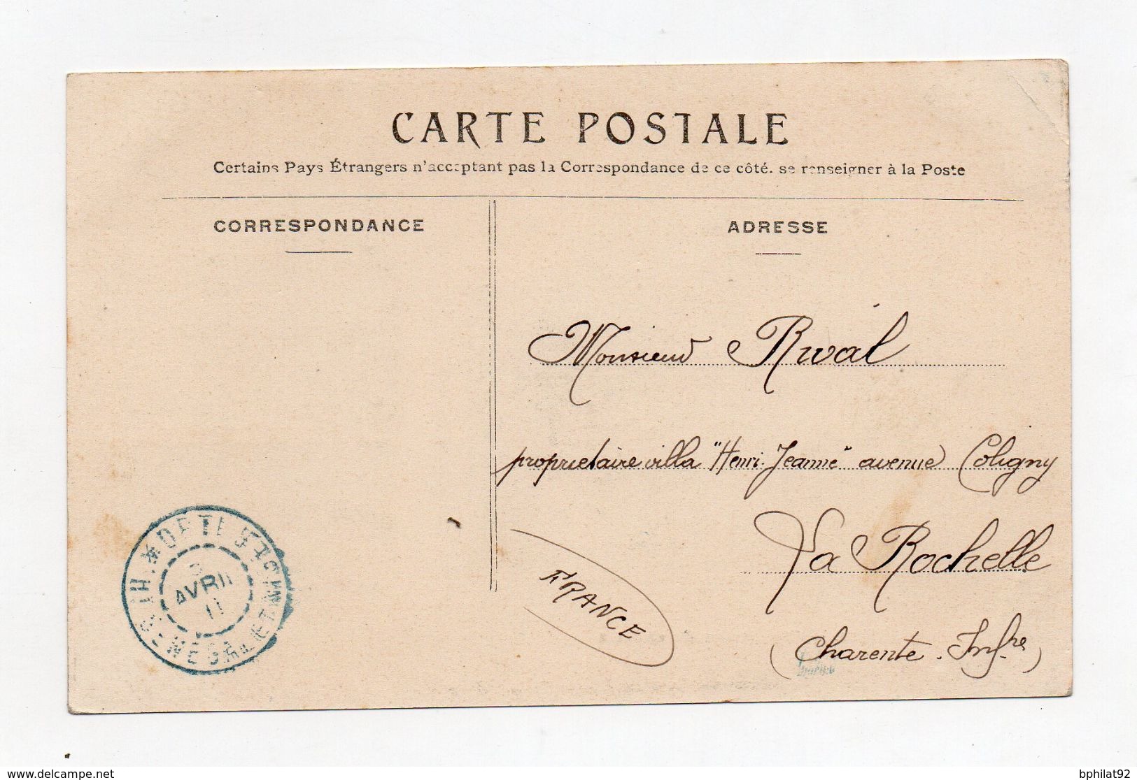 !!! PRIX FIXE : HAUT SENEGAL & NIGER, CPA DE ZINDER DE 1911 POUR LA FRANCE - Lettres & Documents