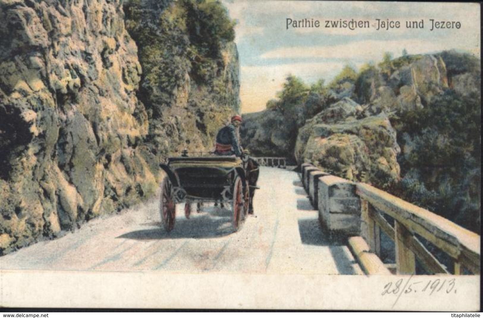 CPA Bosnie Herzegovine Bosnien Herzegovina Parthie Zwischen Jajce Und Jezero - Bosnie-Herzegovine