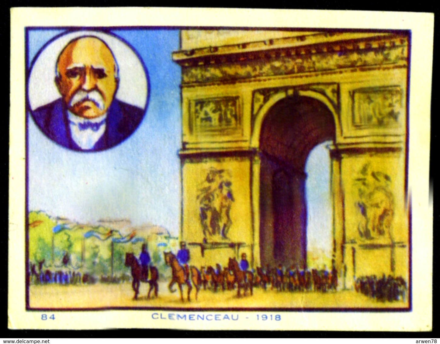 Image Steiner Histoire De France Clemenceau Paris Arc De Triomphe 1918 - Histoire