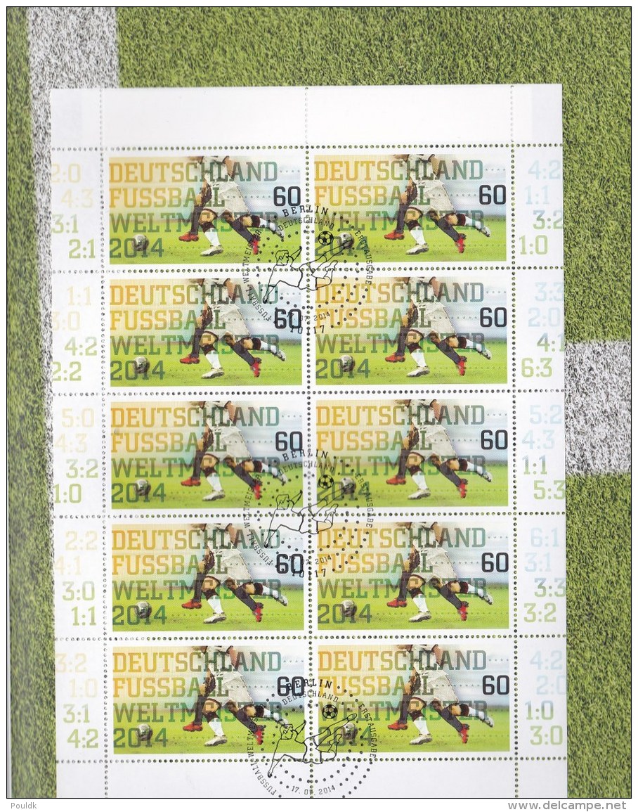 Germany Folder 2014 FIFA World Cup Football Brazil - Germany Winners Sheet Of Ten (LAR7-28) - 2014 – Brésil