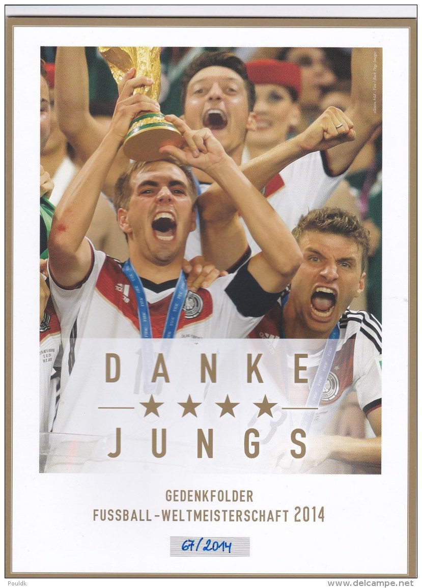 Germany Folder 2014 FIFA World Cup Football Brazil - Germany Winners Sheet Of Ten (LAR7-28) - 2014 – Brésil