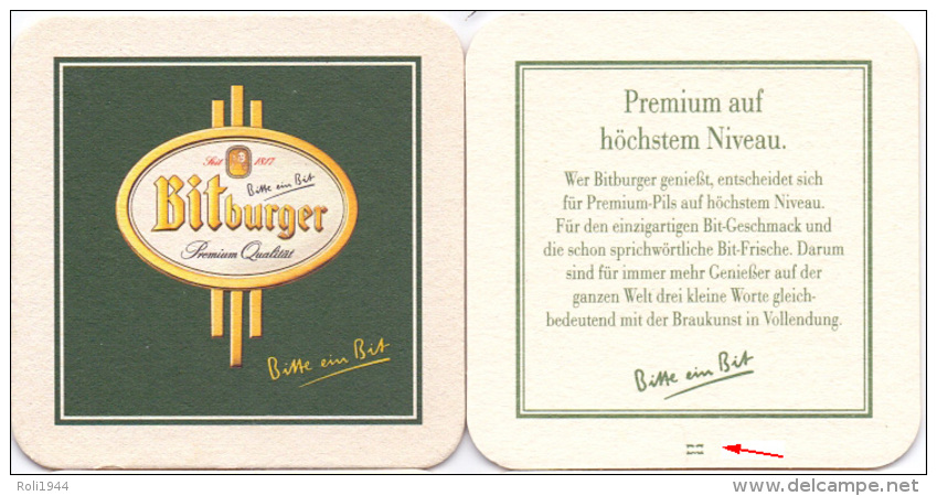 #D195-284 Viltje Bitburger - Sous-bocks