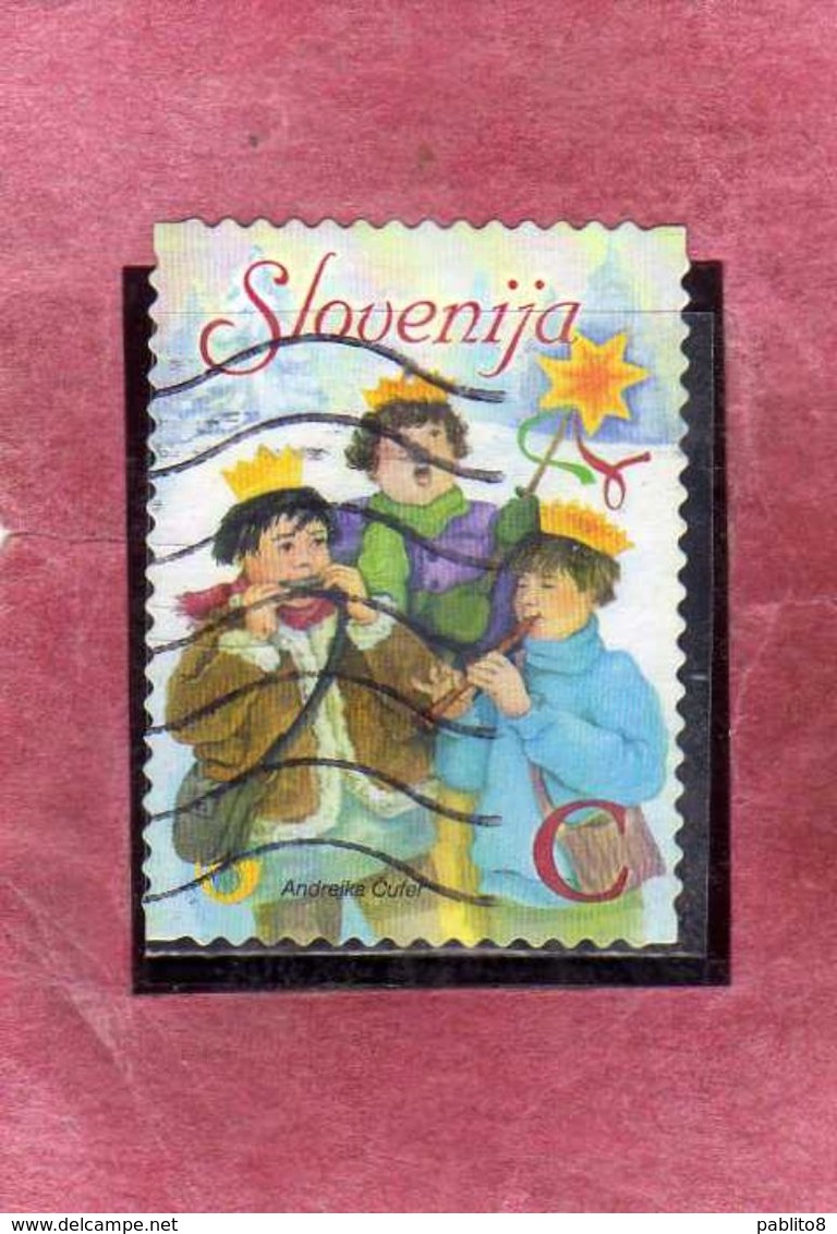 SLOVENIA SLOVENIJA SLOVENIE SLOWENIEN 2006 CHRISTMAS NATALE NOEL WEIHNACHTEN NAVIDAD  C USATO USED OBLITERE' - Slovenia