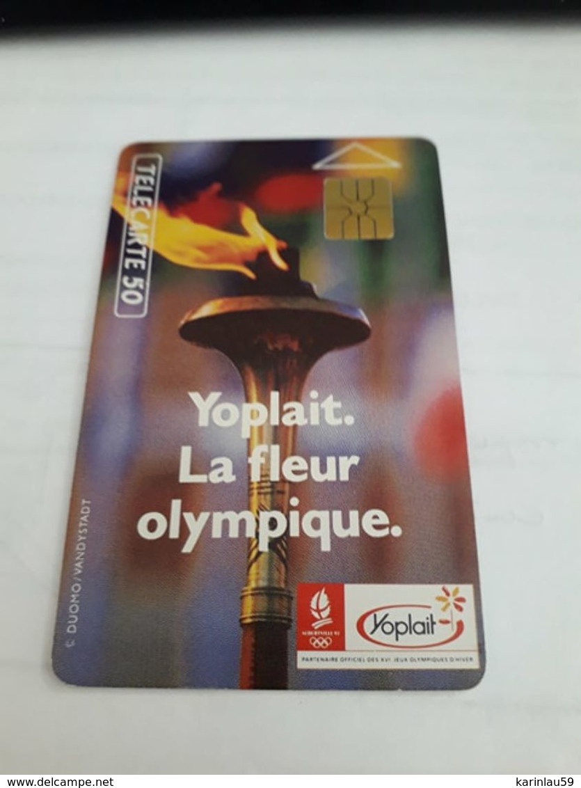 Télécarte Illustrées Yoplait La Fleur Olympique Albertville 1992 - 1992