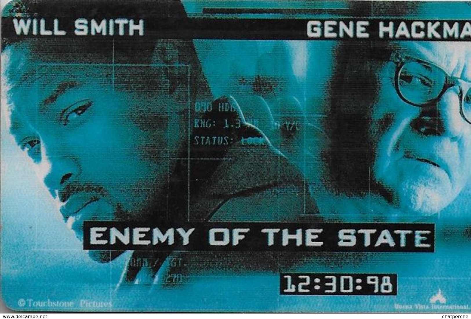 THAÏLANDE CINECARTE PHONECARD CARTE BANDE MAGNETIQUE ENEMY OF THE STATE 12/1999  MAJOR CINEPLEX - Thailand