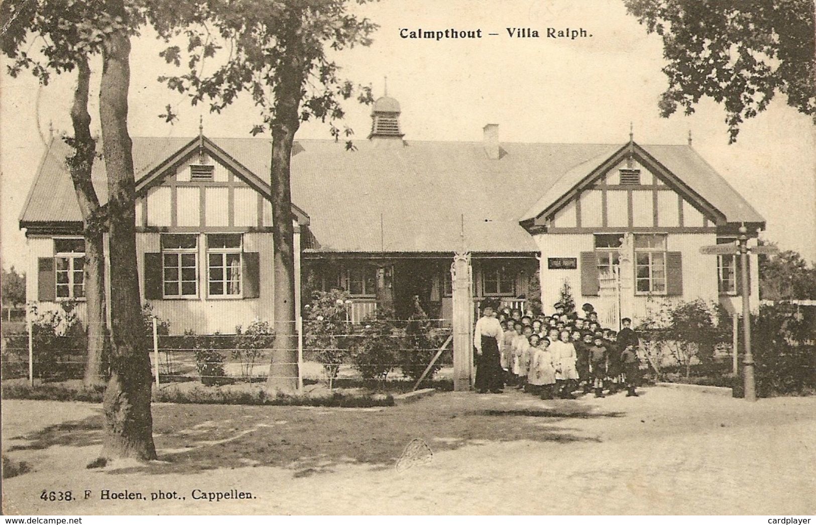 KALMTHOUT - Villa Ralph - Mooie Animatie - Kinderen En Schooljuf - Uitg. Hoelen H 4638 - 1913 - Kalmthout