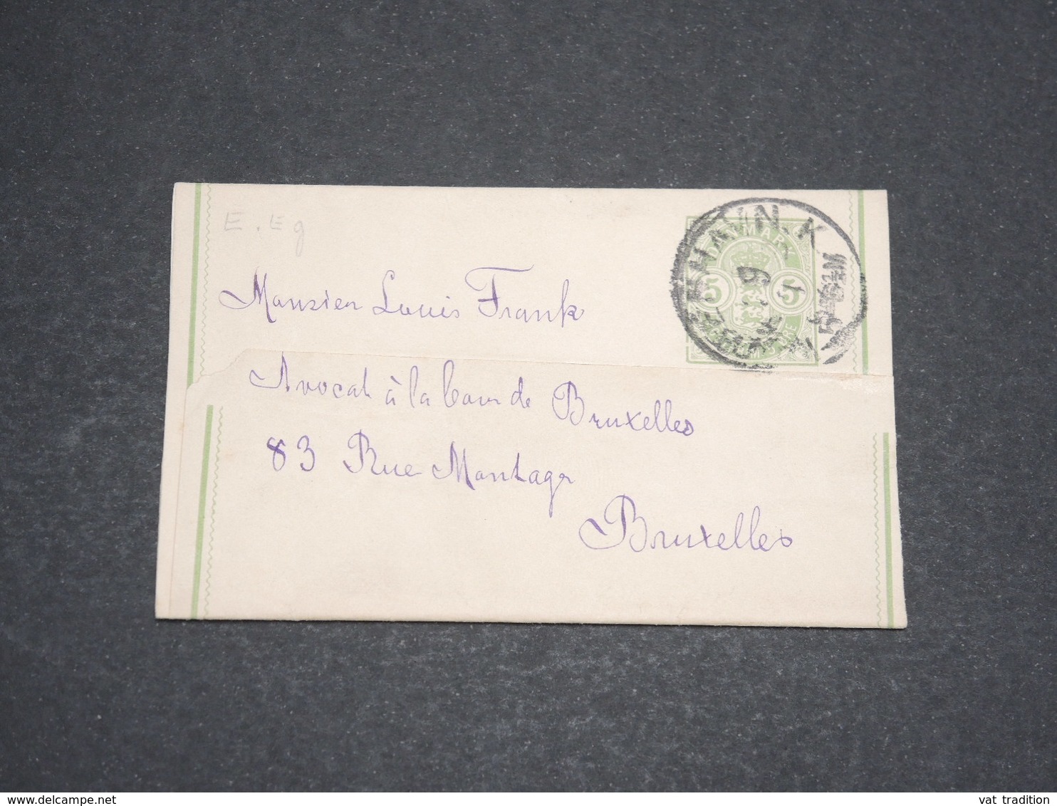 DANEMARK - Entier Postal Pour Bruxelles -  L 13575 - Interi Postali