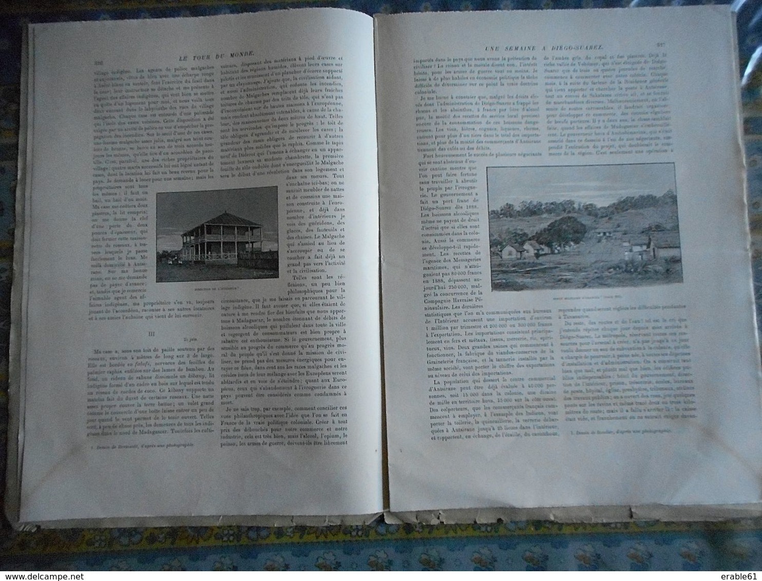 LE TOUR DU MONDE 1893 N° 1690 MADAGASCAR DIEGO SUAREZ ANTSIRANE ANAMARIA RIVIERE MAQUES ORANGEA SAKALAVES - Revues Anciennes - Avant 1900