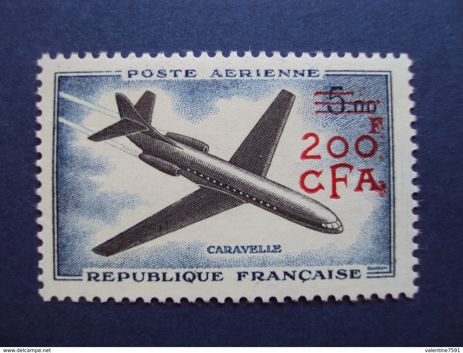 C.F.A. Réunion -PA. N° 59  - Neuf Tb     - Côte  7.80     Net   2.40 - Luftpost