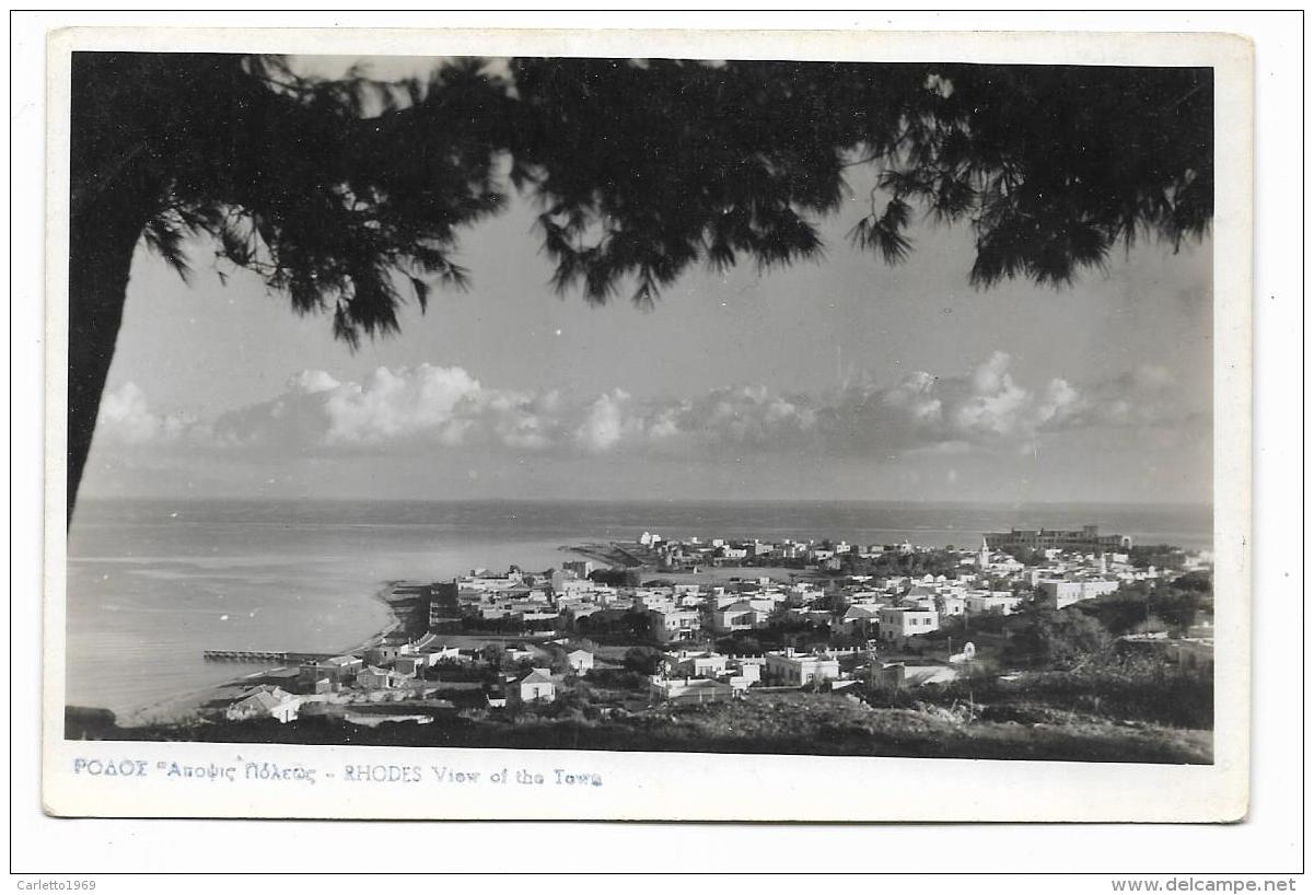 RHODES - RODI - VIEW OF THE TOWN - CART. FOTOGRAFICA - NV FP - Griechenland