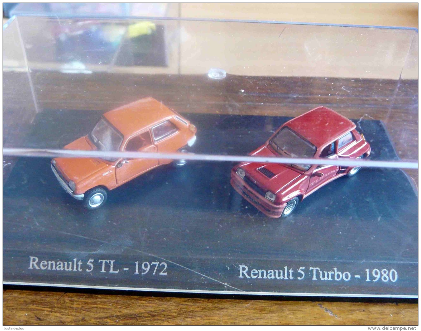 RENAULT 5 TL 1972 ORANGE R5 TURBO 1980 DUO METAL UNIVERSAL HOBBIES  ATLAS ECH 1/87 HO 2 SCAN - Scale 1:87