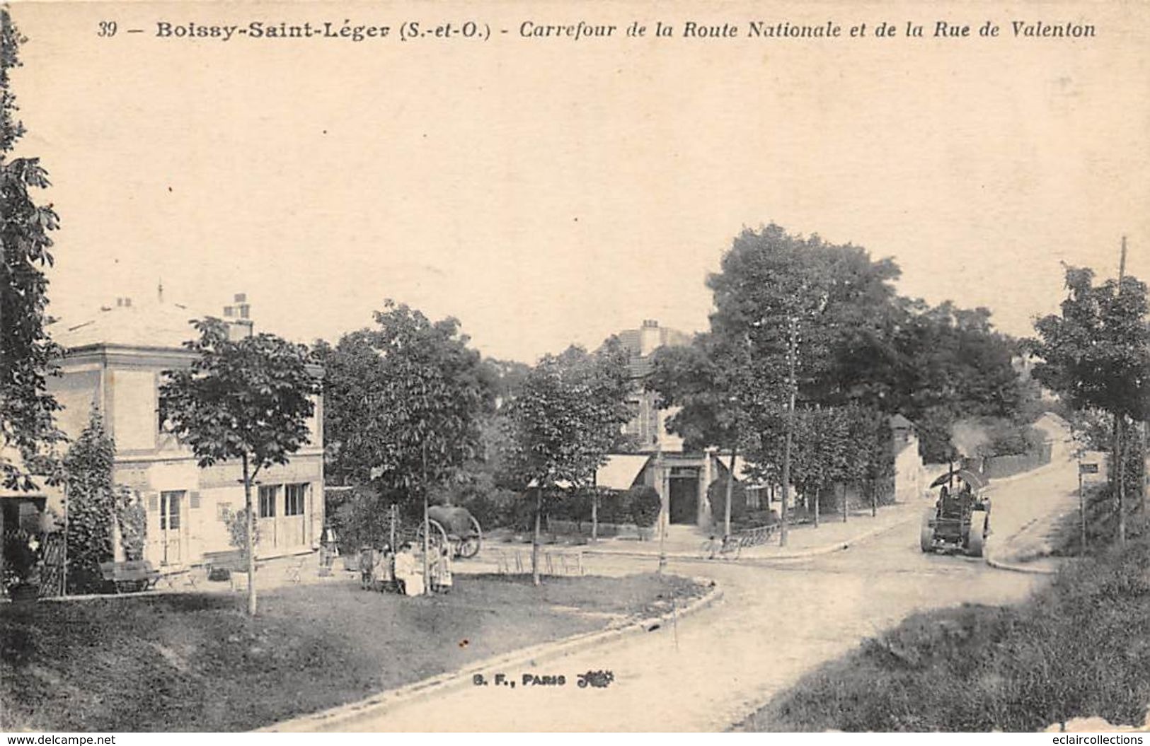 Métier Cantonnier : Boissy St Léger   94   Rue De Valenton     .  Rouleau Compresseur      (voir Scan) - Sonstige & Ohne Zuordnung