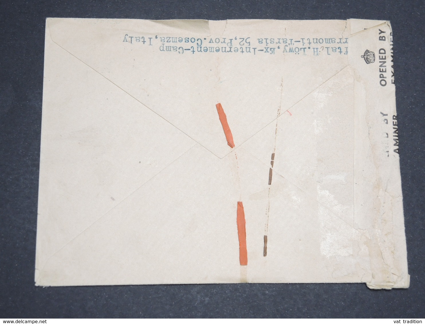 ITALIE - Enveloppe D' Un Camp De Prisonnier En Italie Pour La Croix Rouge En Suisse En 1945 , Contrôle Postal -  L 13613 - Storia Postale