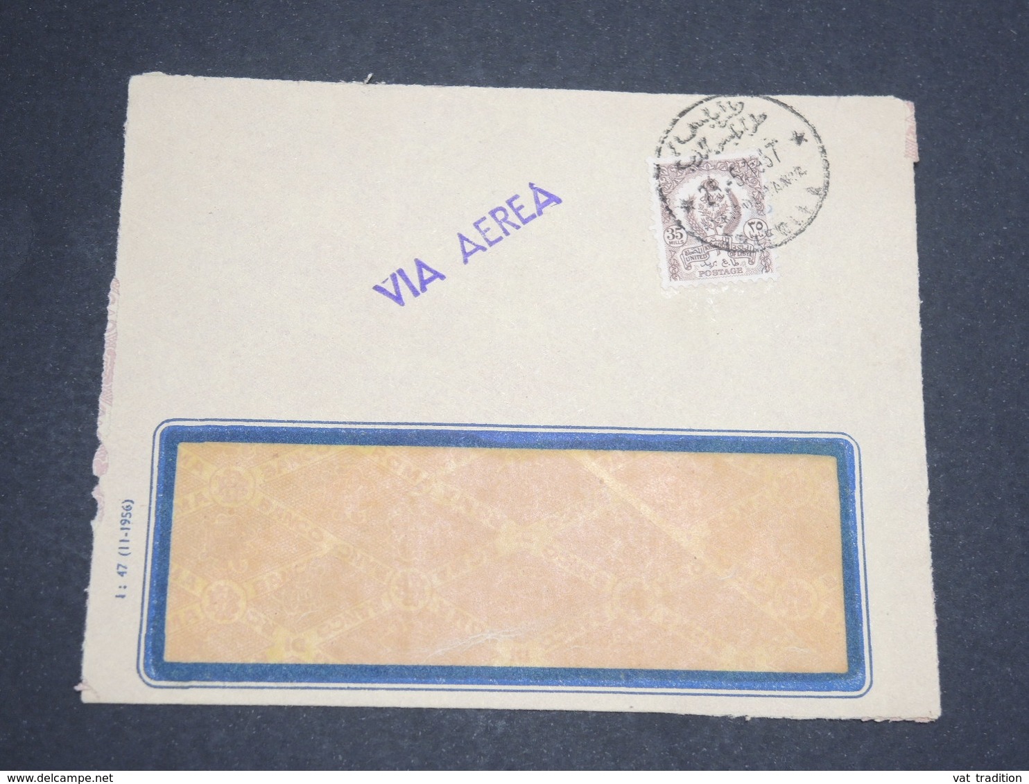 LIBYE - Enveloppe Commerciale De Tripoli En 1957 Par Avion -  L 13615 - Libye