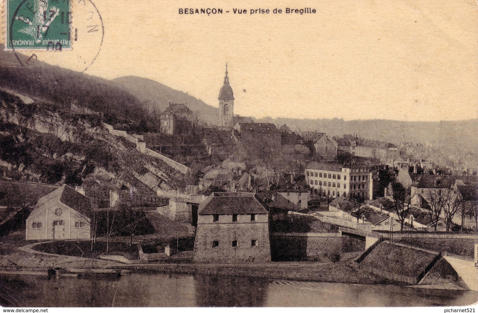 15 CPA de BESANCON (Doubs) - Toilées, vernies. Toutes ont circulées. Bon état. 15 scan. (Bon lot).