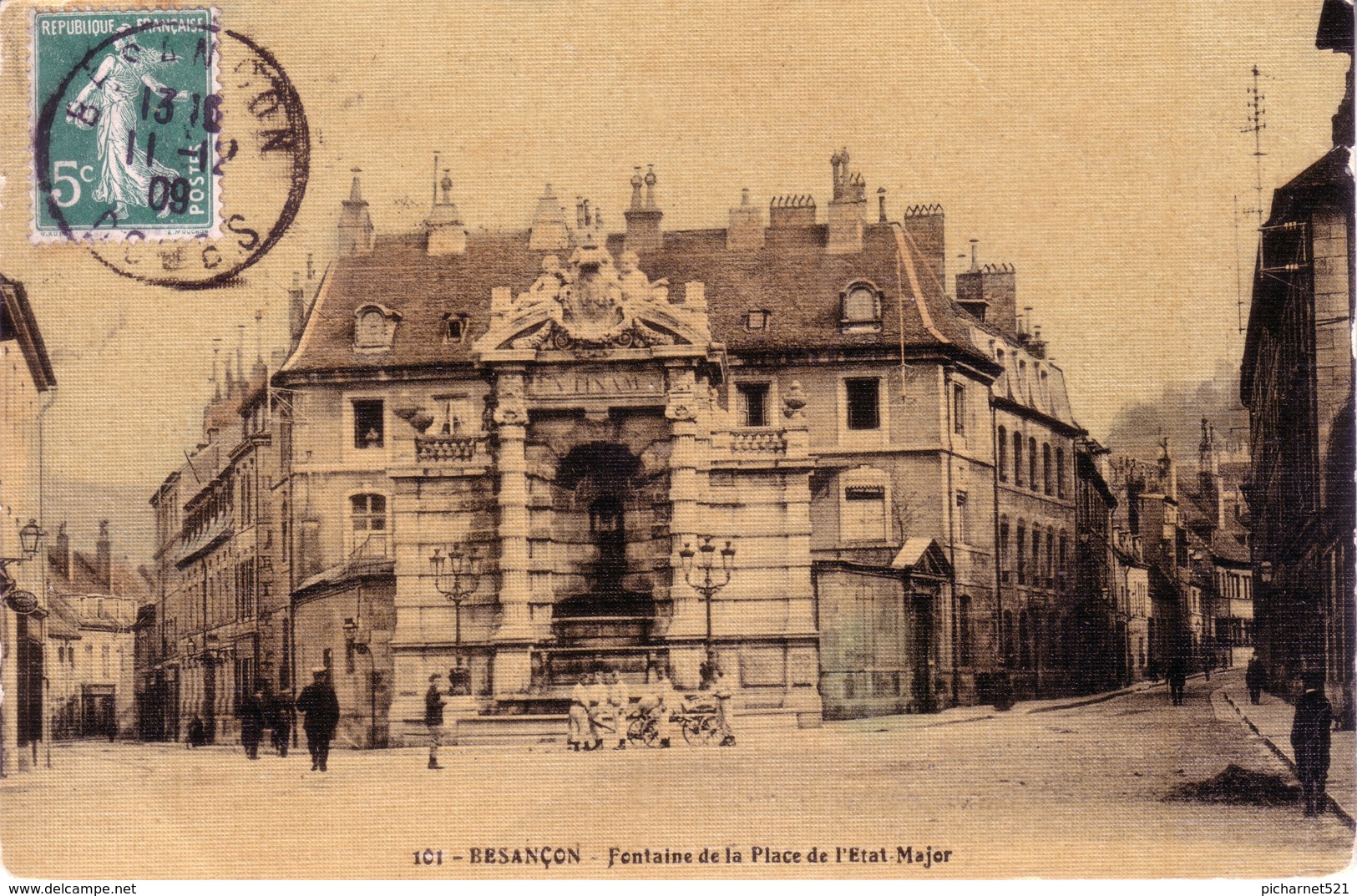 15 CPA de BESANCON (Doubs) - Toilées, vernies. Toutes ont circulées. Bon état. 15 scan. (Bon lot).