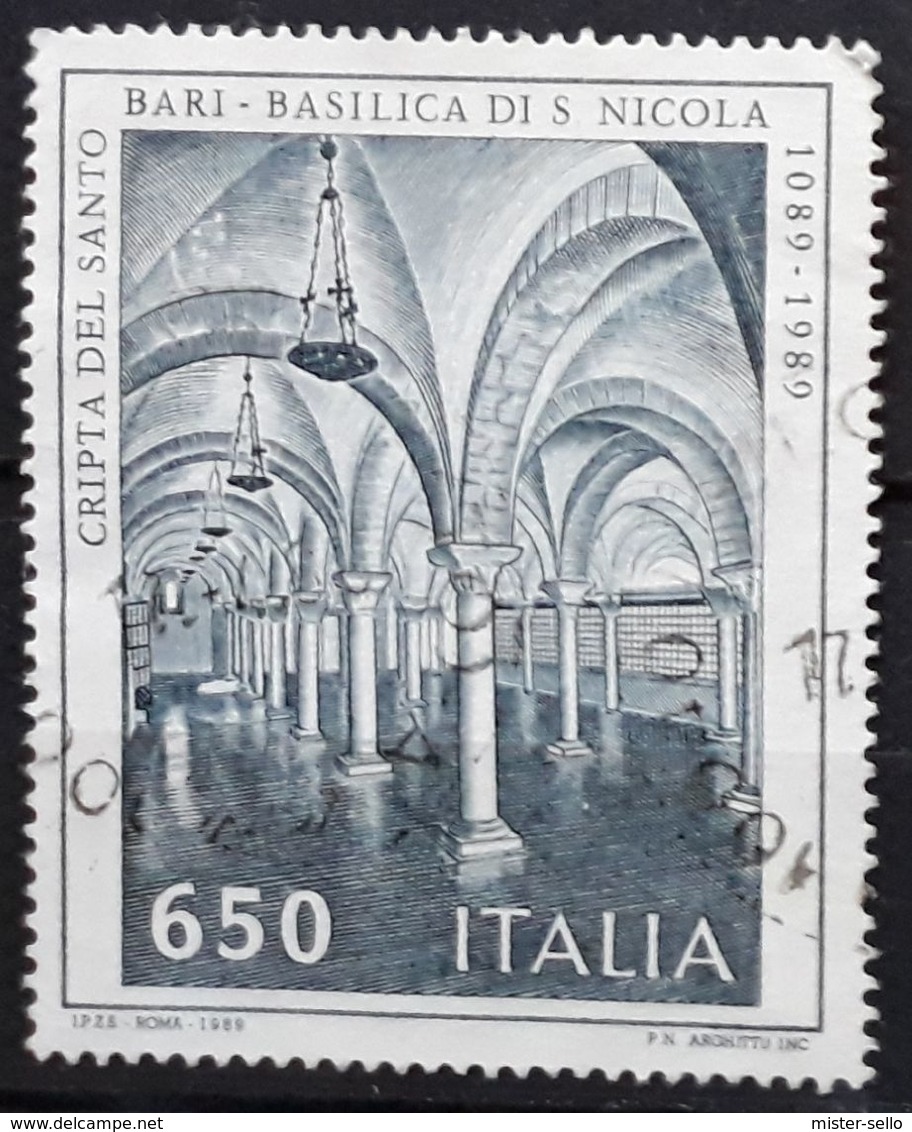 ITALIA 1989 Artistic Heritage. USADO - USED. - 1981-90: Usati