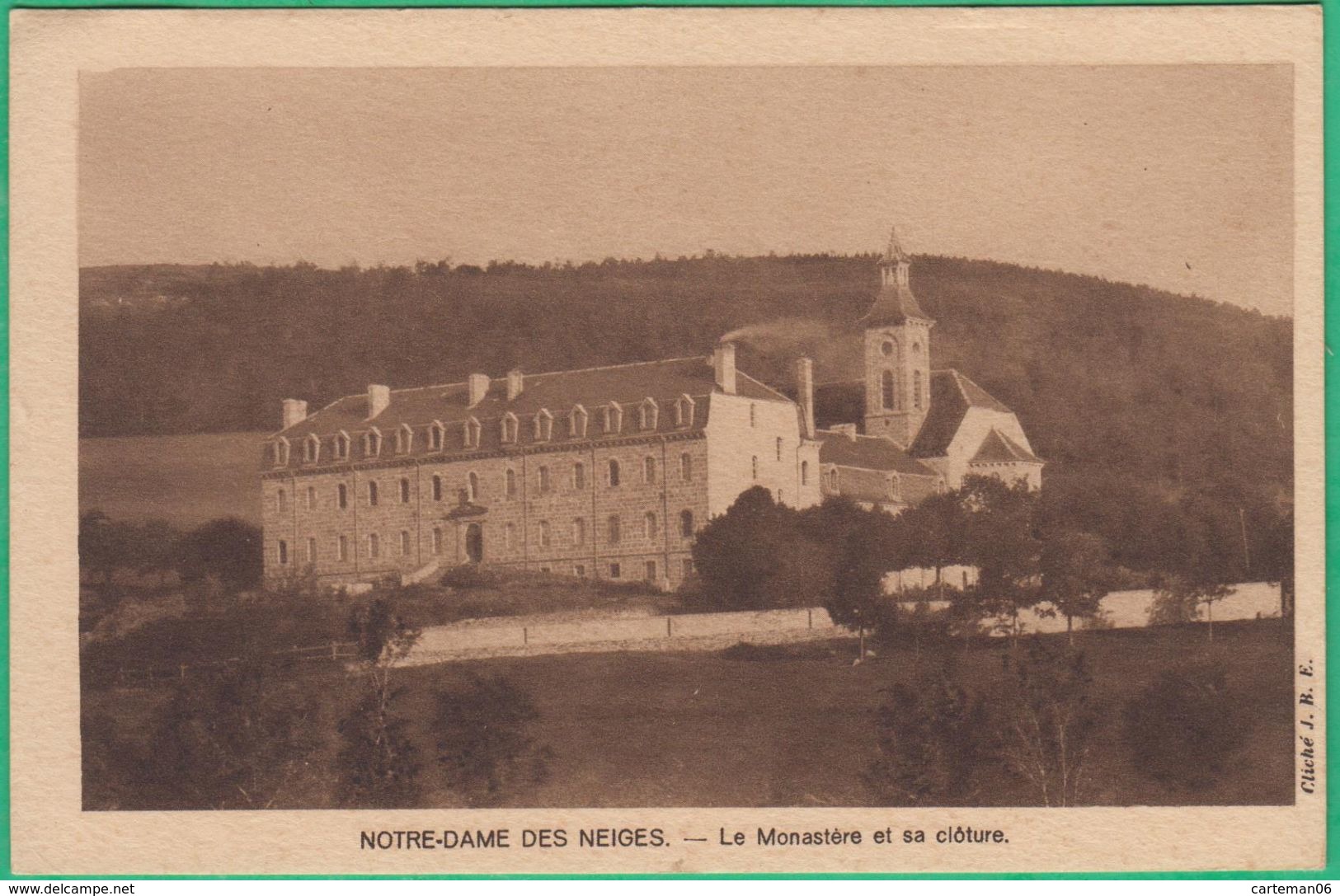 48 - Notre-Dame Des Neiges - La Monastère Et Sa Clôture - Editeur: Hélio Jean Bernard - Autres & Non Classés