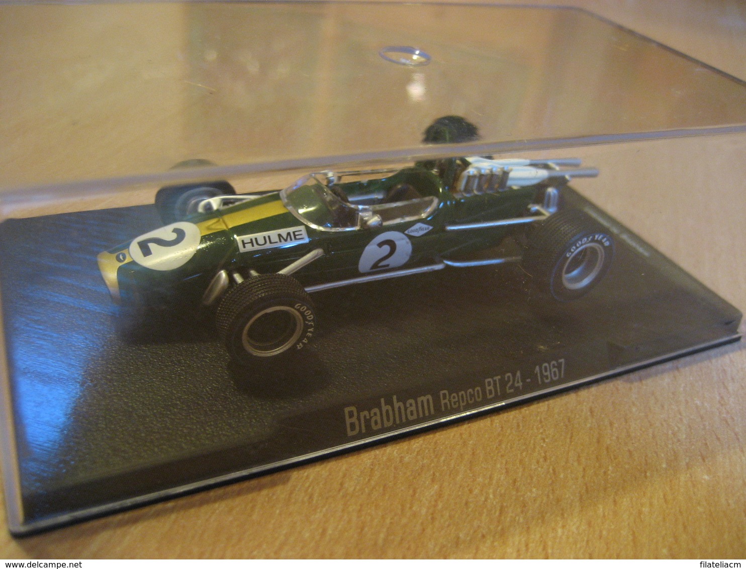 BRABHAM Repco BT 24 - 1965 Aprox. 9x4,5 Cm Boxed Vintage Miniature Auto Car F1 Good Condition - Jouets Anciens