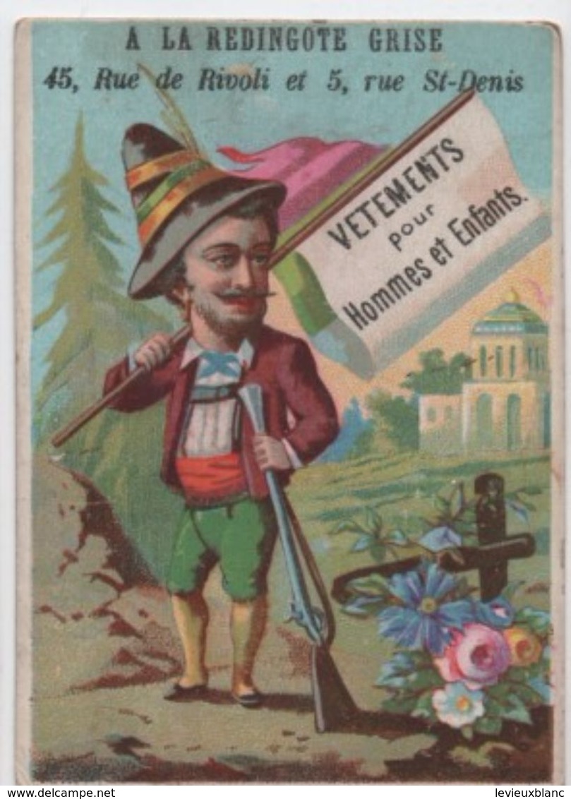 Chromo Habillements / Bergamasque /A La Redingote Grise/Rue De Rivoli/Paris/Bouillon-Rivoyre  / Vers 1880  IMA397 - Altri & Non Classificati