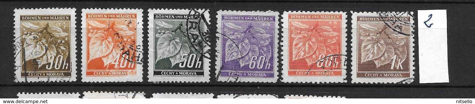 LOTE 2148  /// BOHEMIA & MORAVIA    YVERT Nº: 41/46 - Used Stamps