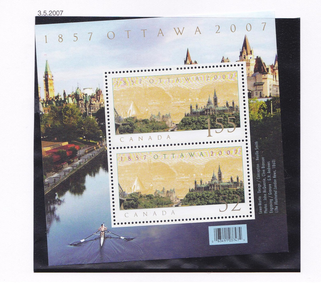 CANADA  2007 LE PARLEMENT BLOC 94MNH - Nuevos