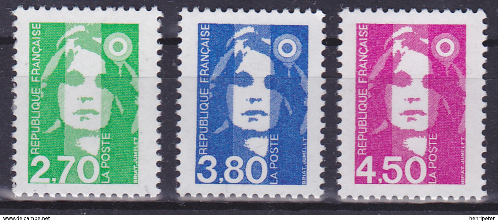 Série De 3 Timbres-poste Neufs** - Type Marianne Du Bicentenaire - N° 3005-3006-3007 (Yvert) - France 1996 - Neufs