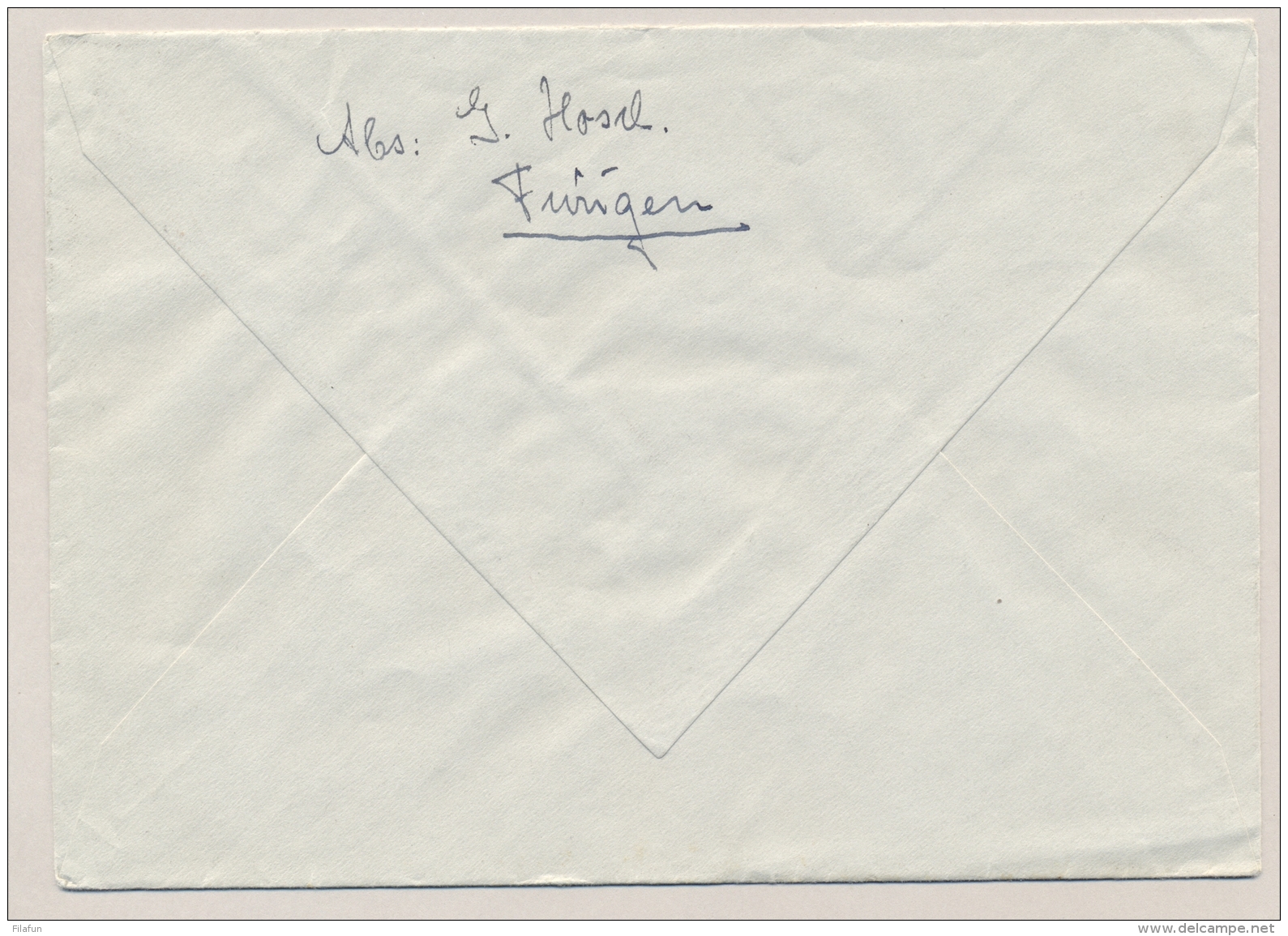 Schweiz - 1941 - 4x 5c Portomarke In Block On Unfranked Cover From Fürigen To Menziken - Strafportzegels