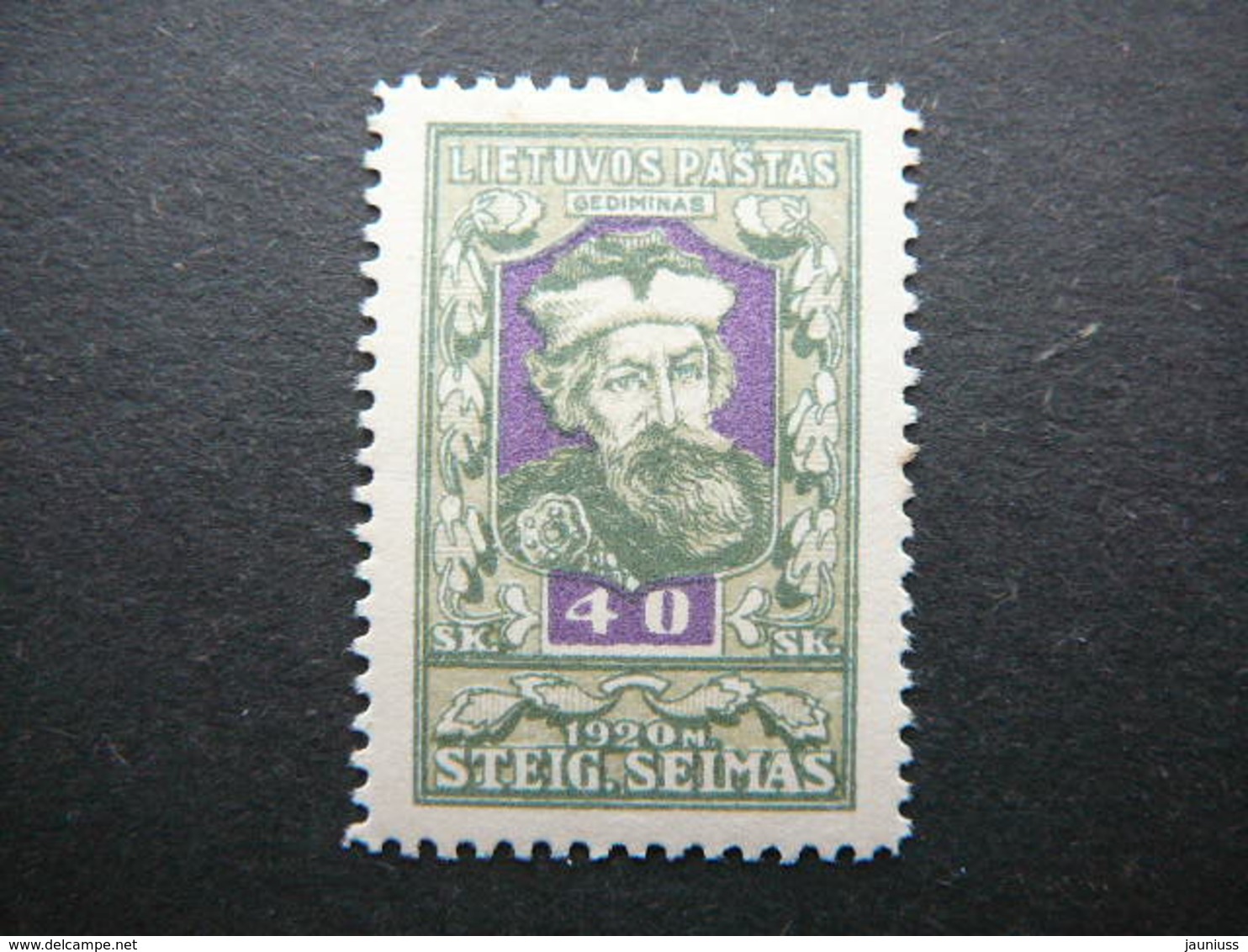 Lietuva Litauen Lituanie Litouwen Lithuania # 1920 MH # Mi. 80 - Lithuania