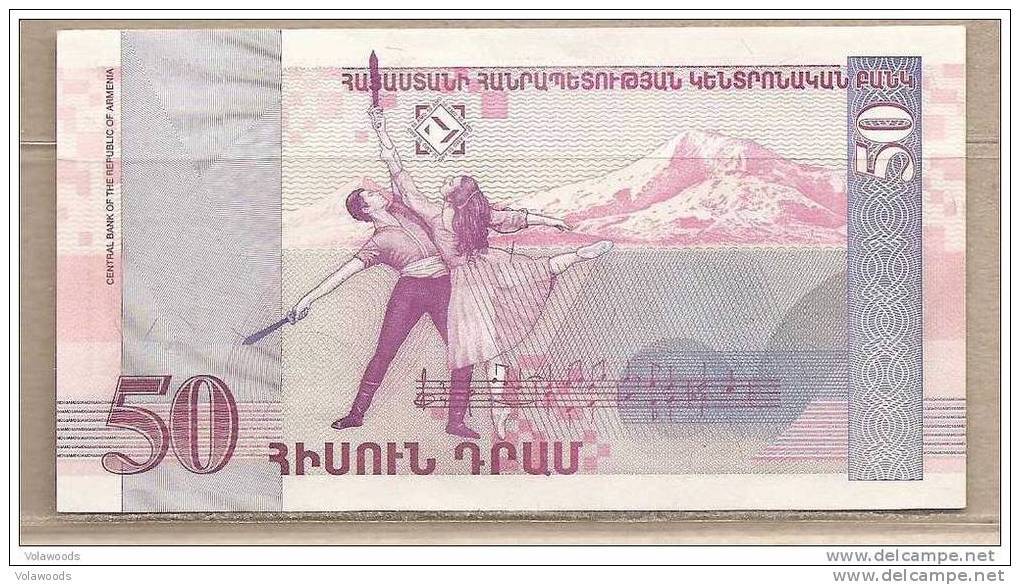 Armenia - Banconota Non Circolata Da 50 Dram P-41 - 1998 - Armenia