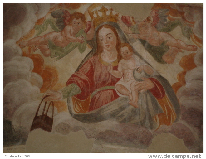 MADONNA Del MIRACOLO  Affresco -  Chiesa Di S.Rocco CASTELLEONE, Cremona /  Fotografia - Religione & Esoterismo