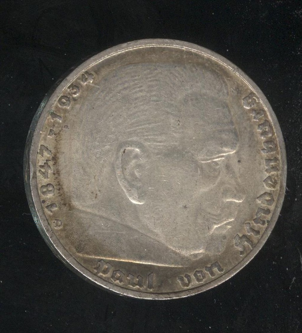 5 Mark Allemagne / Germany 1939 D - TTB+ - 5 Reichsmark