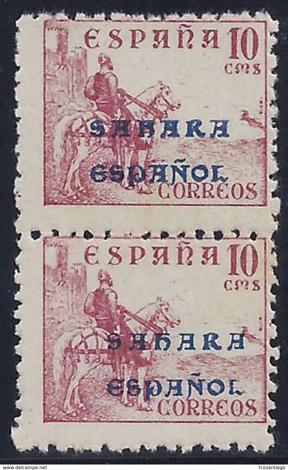 ESPAÑA/SAHARA 1941 - Edifil #51 - ** MNH (Pair) - Spanische Sahara