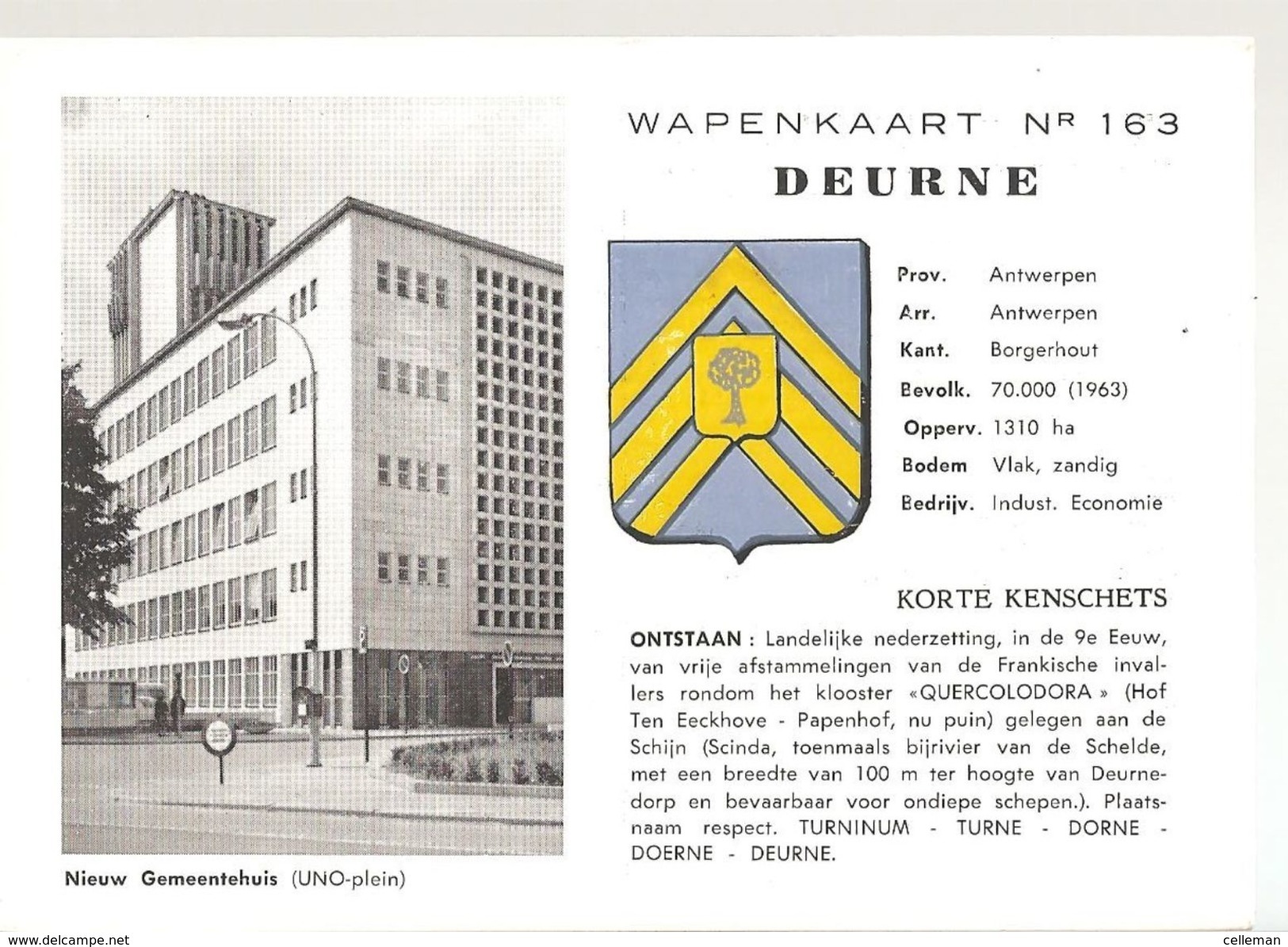 Deurne Wapenkaart (e830) - Andere & Zonder Classificatie