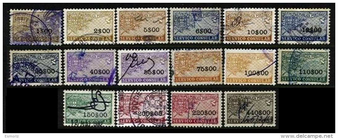 PORTUGAL, Consulars, Used, F/VF, Cat. &euro; 82 - Nuevos