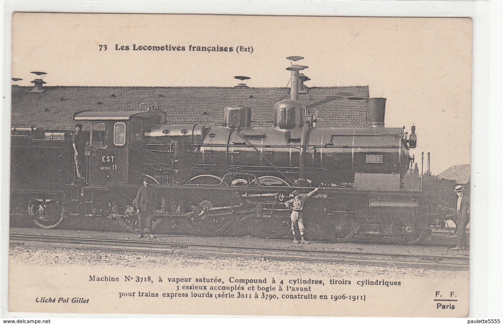 CPA-LOCOMOTIVES FRANCAISES (EST)Machine N°3718,à Vapeur Saturée, Compound à 4 Cylindres, Tiroirs Cylindriques - Autres & Non Classés