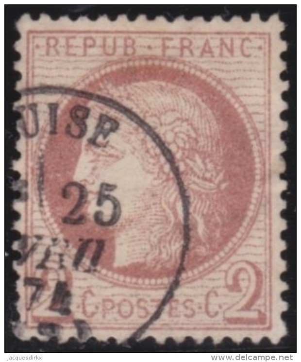 France    .    Yvert   .    51            .     O     .   Oblitéré - 1871-1875 Cérès