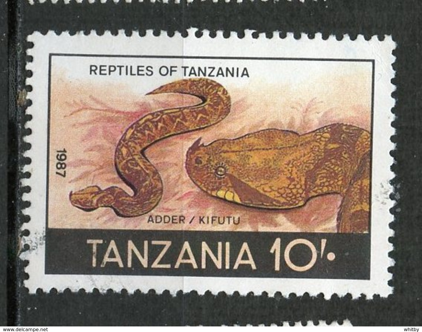 Tanzania 1987 10sh Adder Issue  #371 - Tanzania (1964-...)