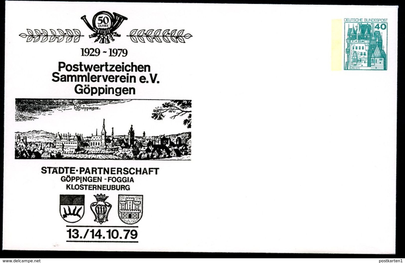 Bund PU110 D2/009 Privat-Umschlag GÖPPINGEN 1979 - Enveloppes Privées - Neuves