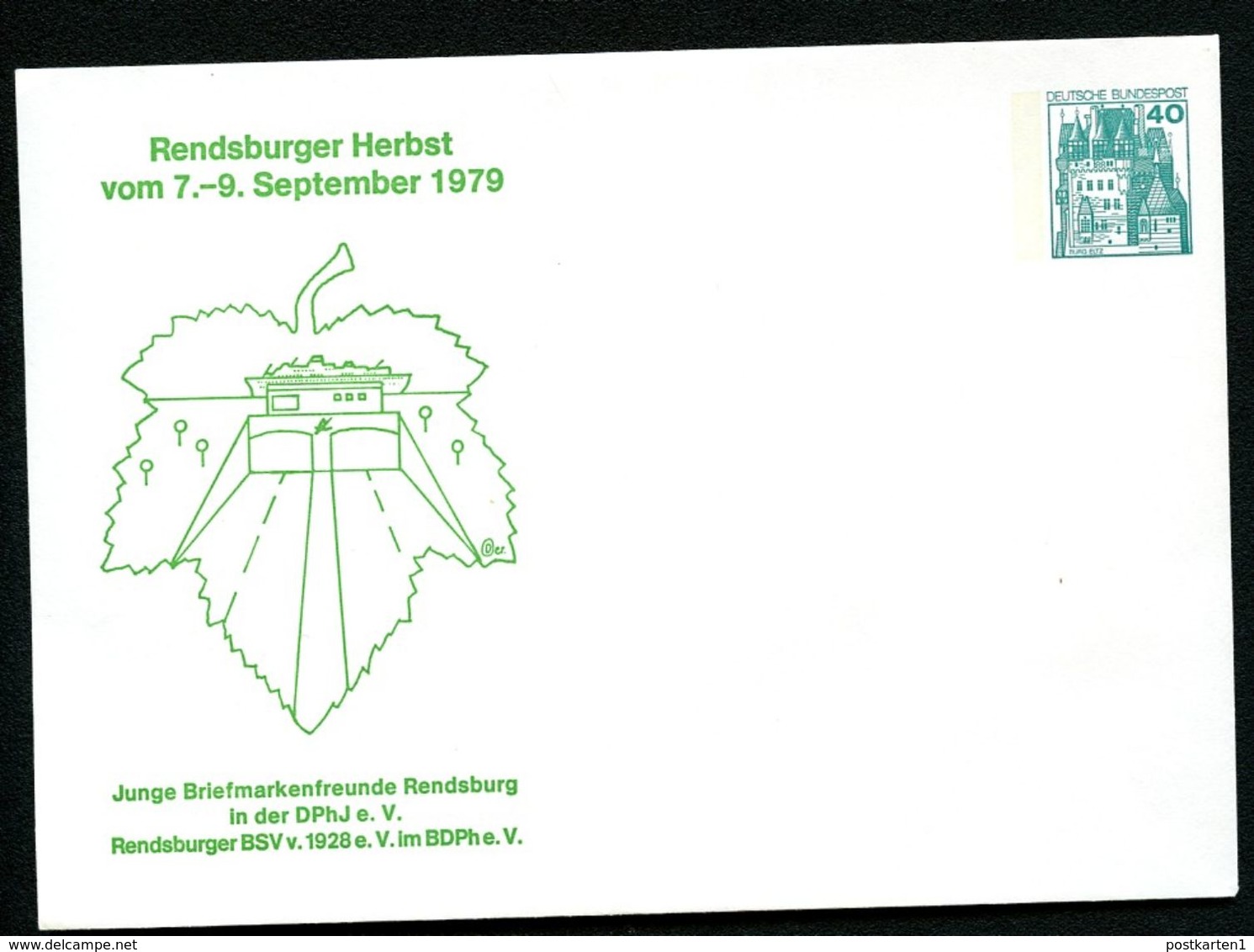 Bund PU110 D2/027 Privat-Umschlag RENDSBURGER HERBST 1979 - Enveloppes Privées - Neuves
