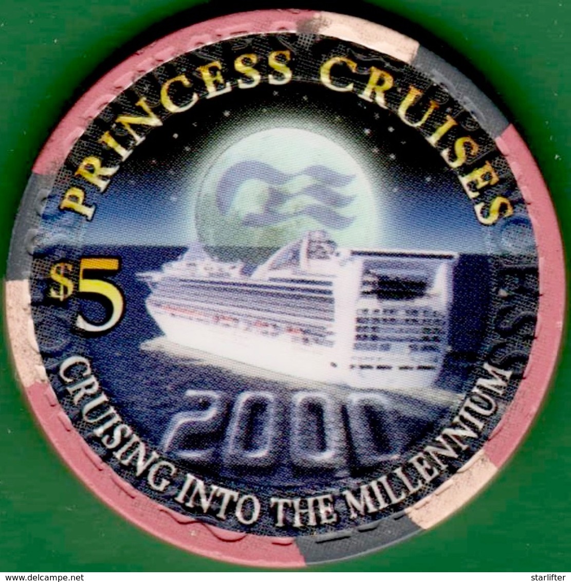 $5 Casino Chip. Princess Cruise Line. Millennium. K86. - Casino