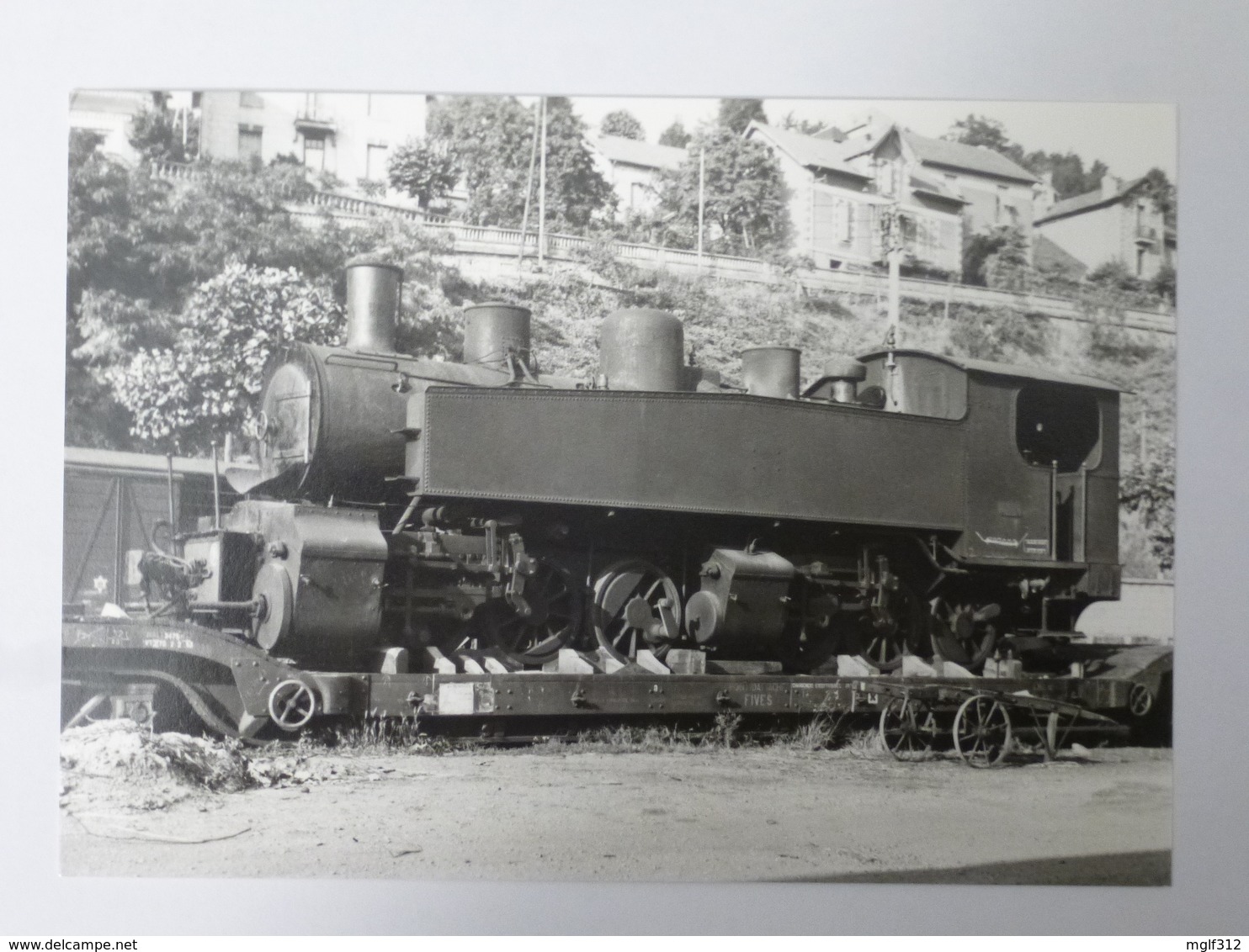 FRANCE TULLE (19) : Locomotive  Vapeur POC MALLET 030+030T 41 Au Départ Pour Le RESEAU BRETON En Juillet 1953 - BVA 644 - Trains