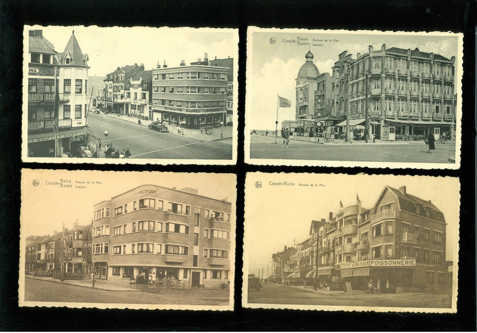 Beau lot de 30 cartes postales de Belgique la côte  Coxyde     Lot 30 postkaarten van België kust  Koksijde - 30 scans