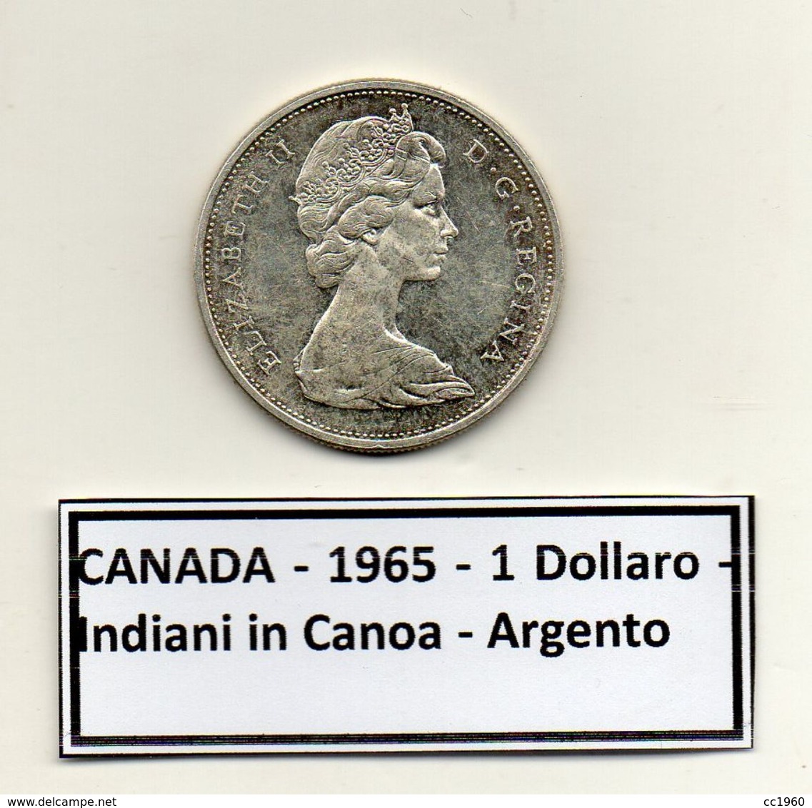 Canada - 1965 - 1 Dollaro - Indiani In Canoa - Argento - (MW1185) - Canada