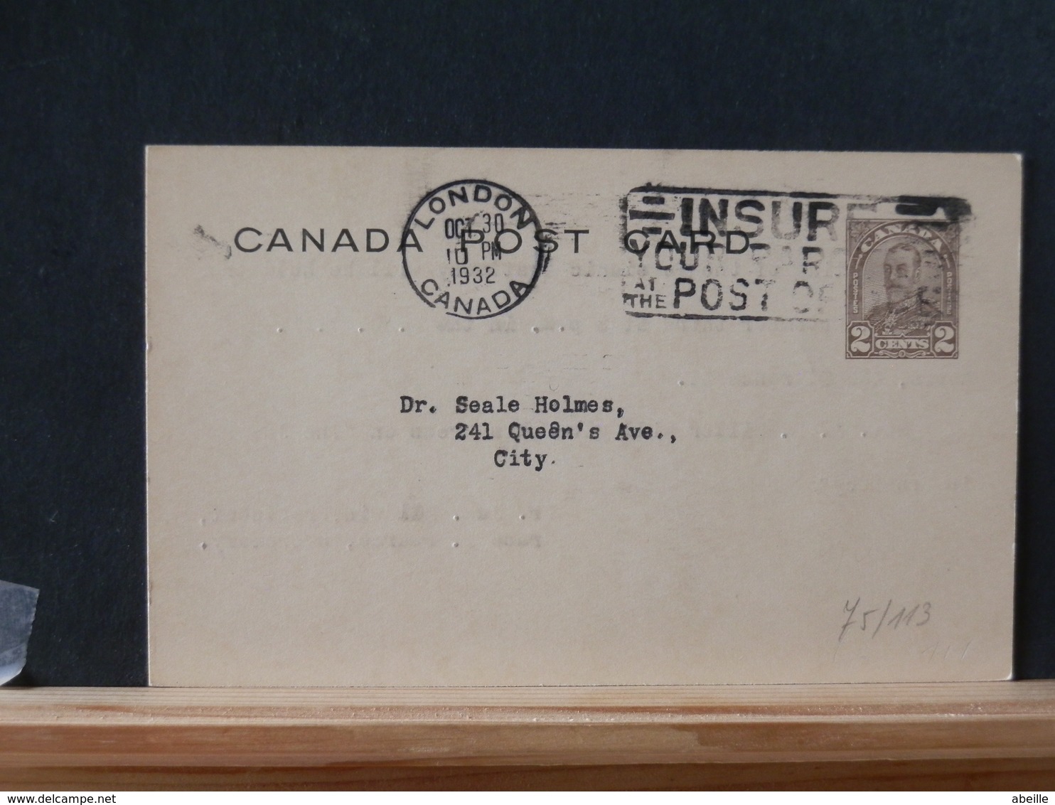 75/112   CP   CANADA   1932 - 1903-1954 Reyes