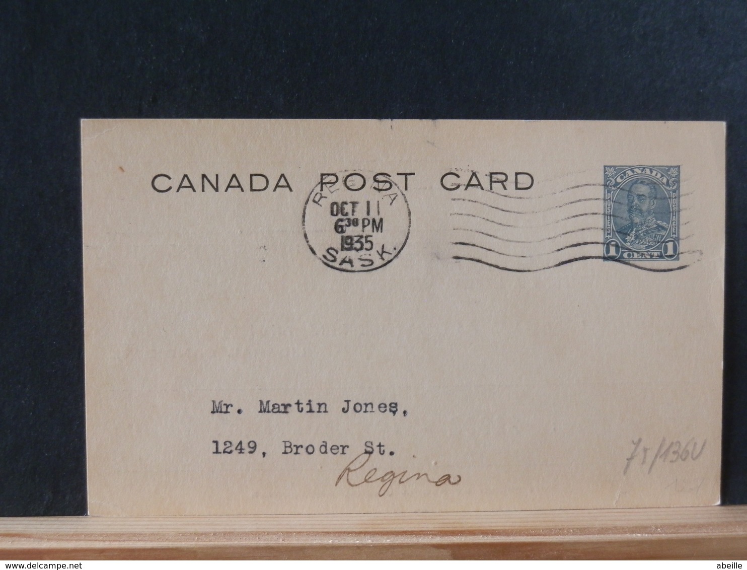 75/136  CP   CANADA  1935  PIQUAGE PRIVE - 1903-1954 Reyes