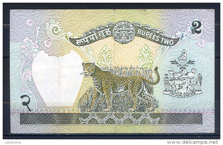 506-Népal Billet De 2 Rupees 1981 Sig.10 - Nepal