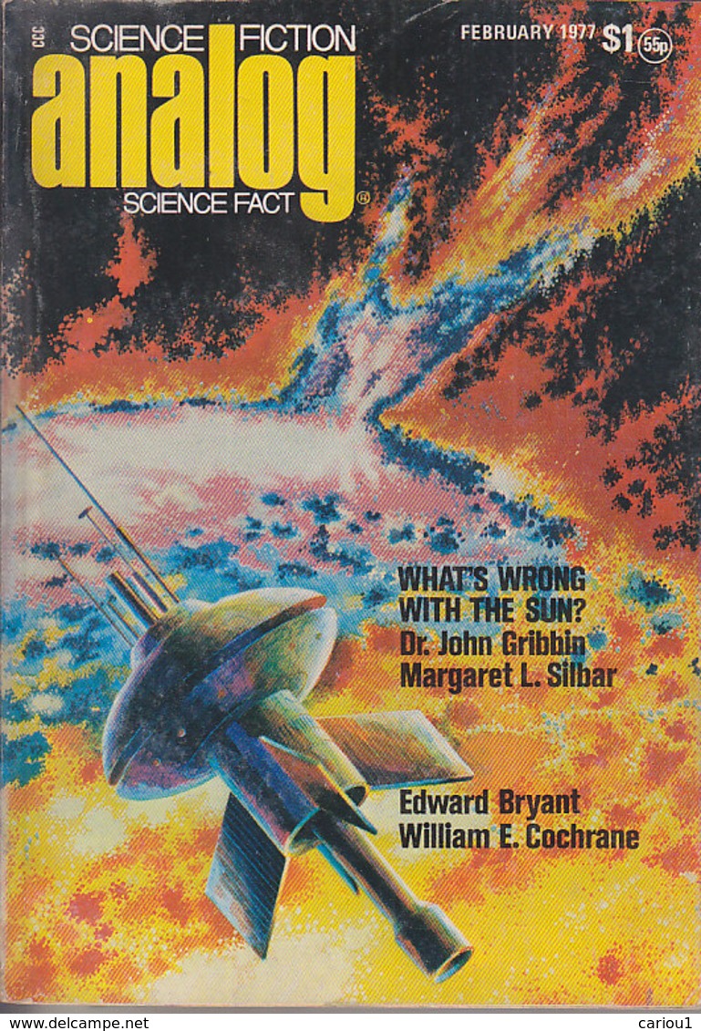 C1  ANALOG 02 1977 SF Pulp HINGE Edward BRYANT Vinicoff BRENNERT Gaughan ING - Science Fiction